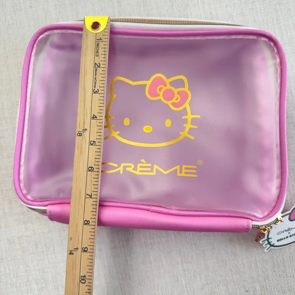 The Creme Shop x Hello Kitty Beauty‎ Travel Case Pink Clear Makeup Bag HKTC9196